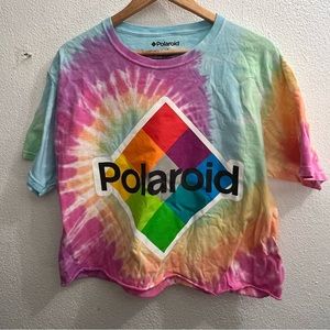 Crop Top T-Shirt Polaroid